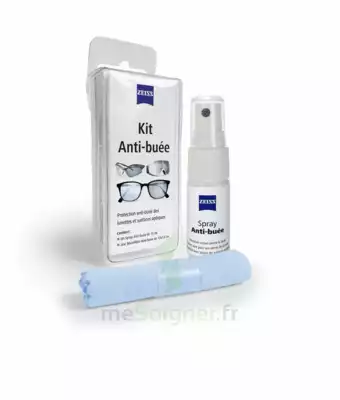 Zeiss Kit Spray Antibuée Fl/15ml + Tissu Microfibres à MONTPELLIER