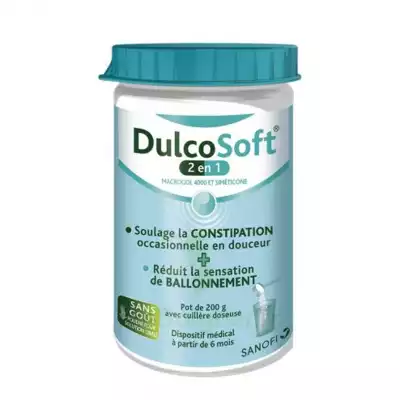 Dulcosoft 2 En 1 Constipation Et Ballonnement Poudre à Diluer Fl/200g à MONTPELLIER